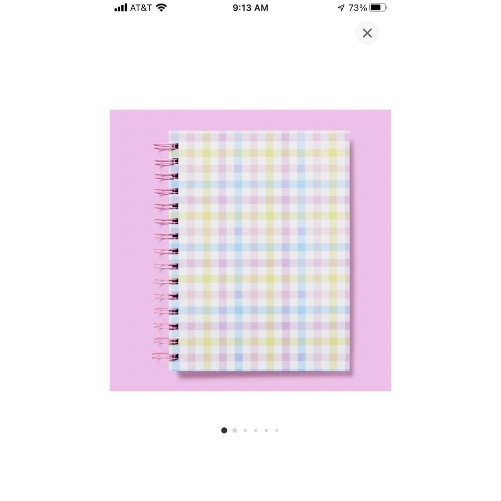 Stoney Clover Lane x Target Weekly Planner Light Purple blue yellow Gingham